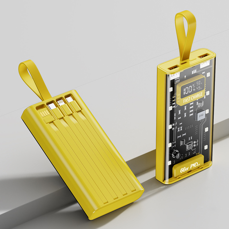 20000mAh fast Charging Power Bank in Rectangular Shape with Power Display Screen Usb Portable Battery Power Banks 20000mah gallery image