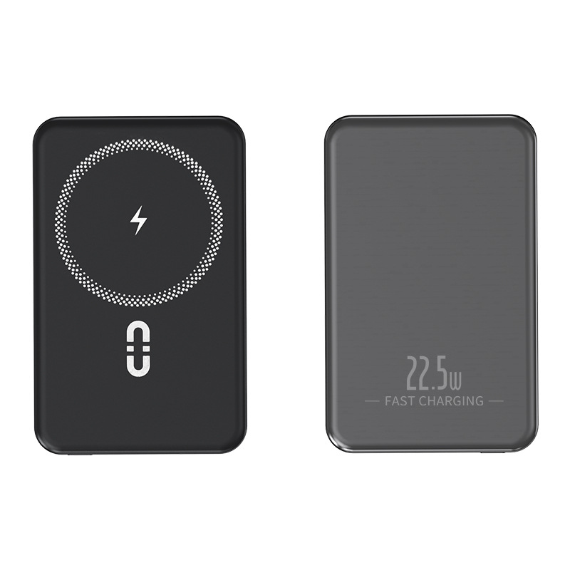 Aluminum Slim Magnet 10000 Powerbanks 5000 Mah External Battery 10000mah Portable Magnetic Wireless Power Bank for Phone Charger