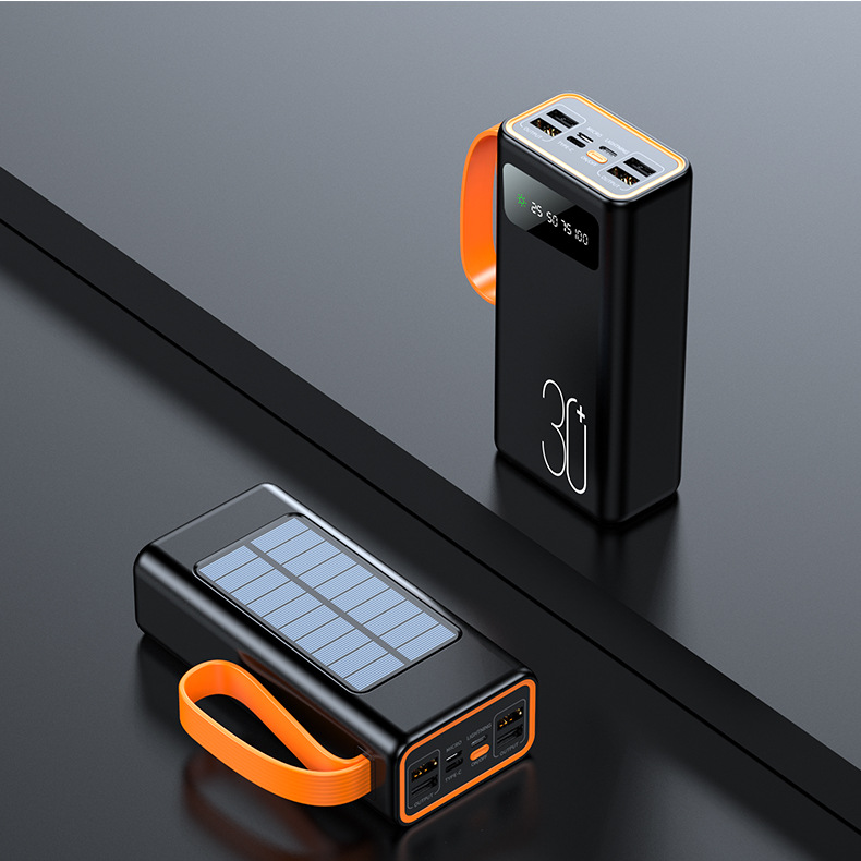 Capacity 90000mah Ultra Slim Fast Charging Portable Power Bank 7 Micro USB LED Display Solar Energy Charging Type-C