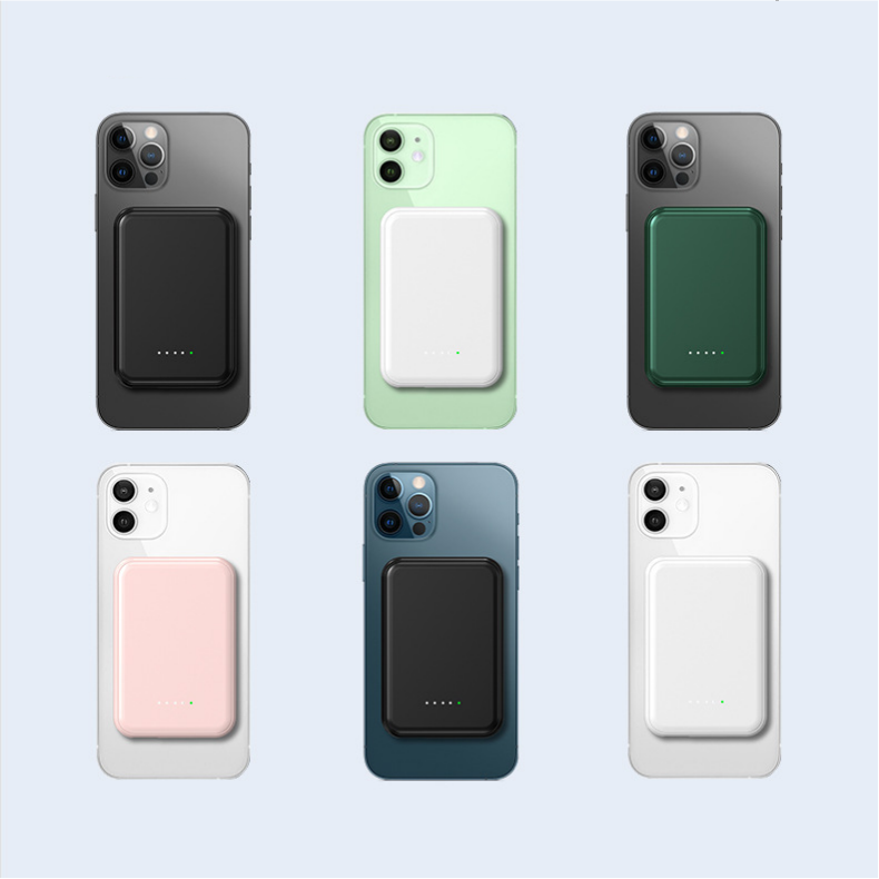 Hot Sale Newest Mini Portable Charger 5000mah Powerbank Magnetic Wireless Charging Power Bank gallery image