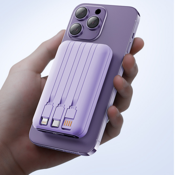 Magnetic Fast-Charging 22.5W Plastic Compact Portable Mini Power Bank Super Fast Charging gallery image