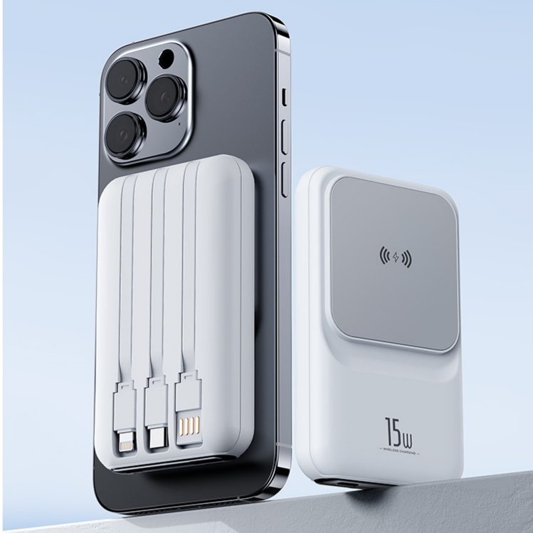 Magnetic Fast-Charging 22.5W Plastic Compact Portable Mini Power Bank Super Fast Charging gallery image