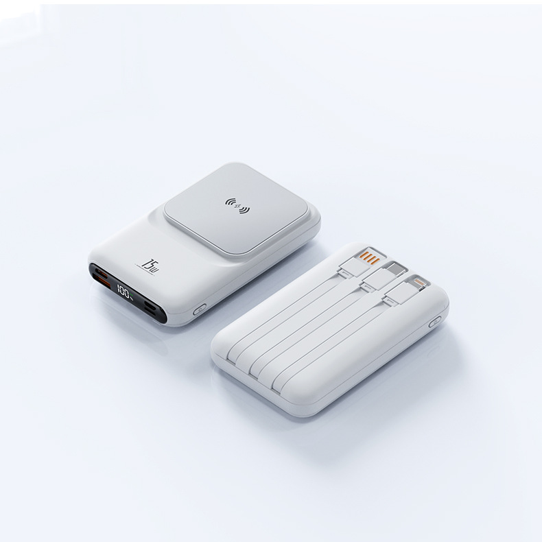 Magnetic Fast-Charging 22.5W Plastic Compact Portable Mini Power Bank Super Fast Charging gallery image