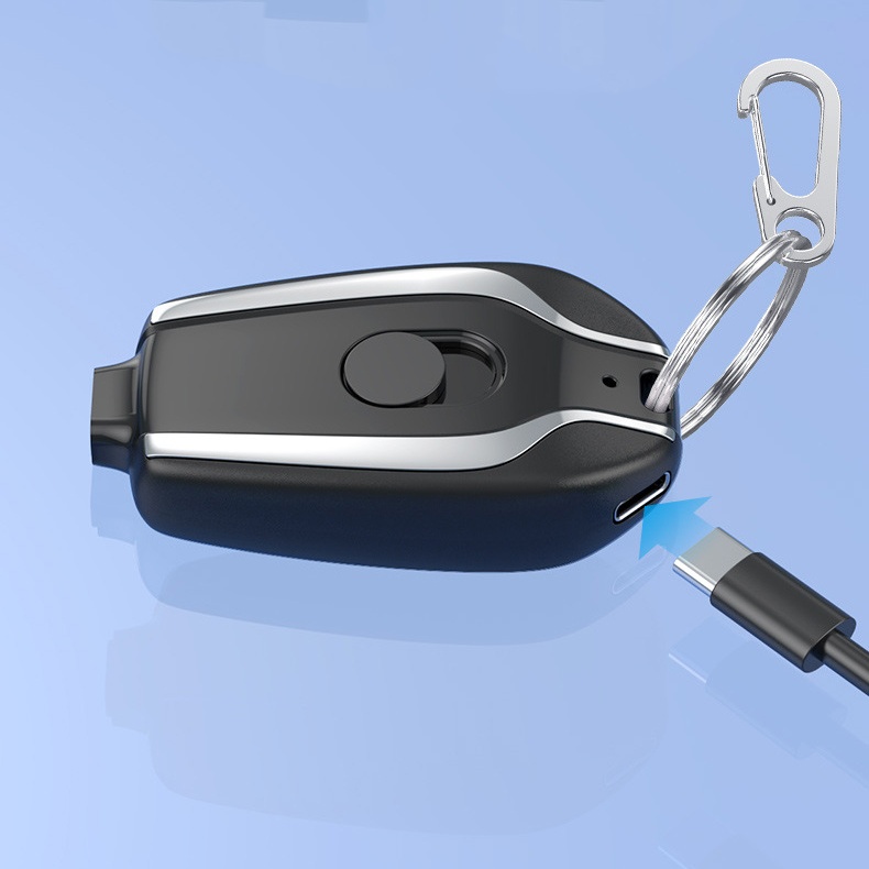 Mini Keychain Power Bank, Wireless Portable, 1500mAh Emergency Power Supply, Pocket for Carrying Portable Power Bank with You New Mini Keychain Emergency Power gallery image