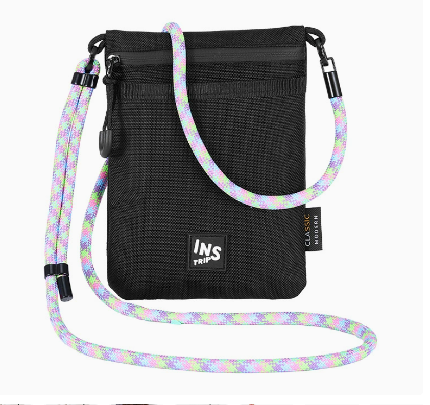 Outdoor Ins fashion brand lanyard nylon small messenger bag for men niche commuting girls messenger ID single shoulder Outdoor Ins fashion brand lanyard nylon small messenger bag for men niche commuting girls messenger ID single shoulder mobile phone bag