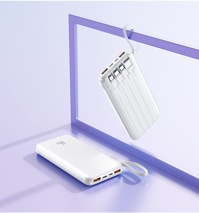 New Hot PD20W QC3.0 Fast Charging Mobile Charger 4 in 1 Built-in Cable 10000mAh Power Bank for Phone gallery image
