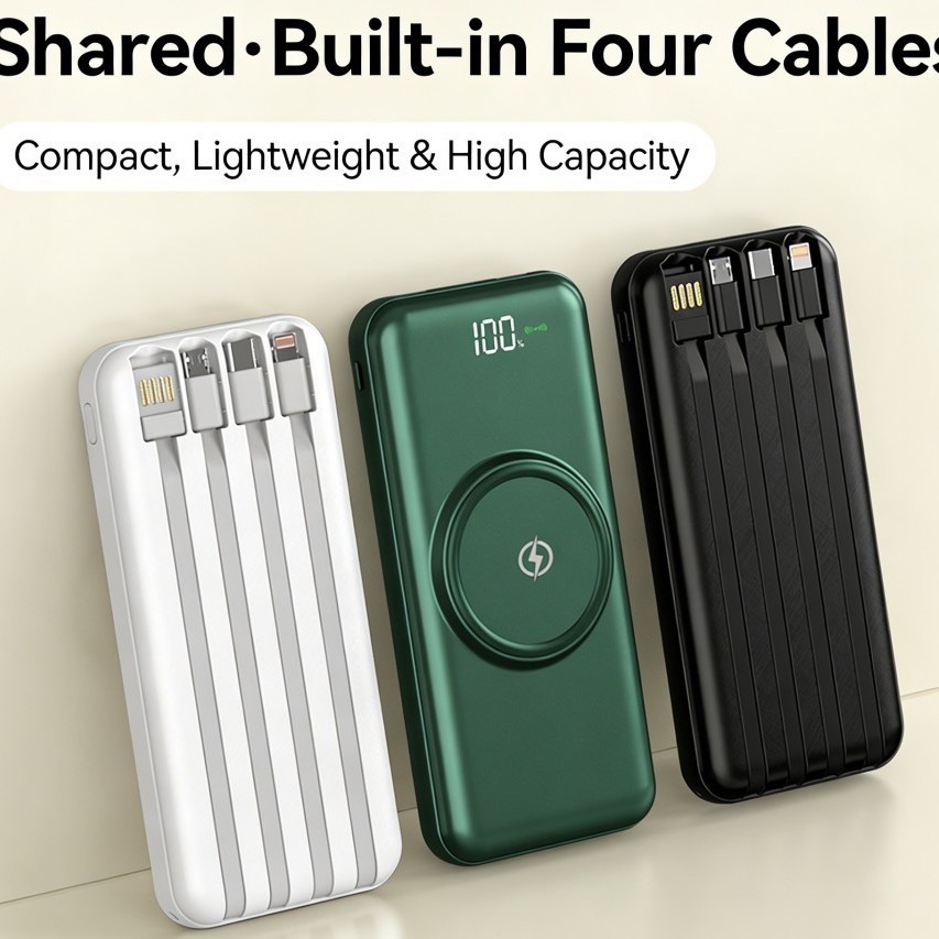 Portable Charger10000mAh 5V/3A Power Bank, USB C in&out High-Speed Charging Battery Pack, External Phone Powerbank Compatible with iPhone 17 16 15 14 13 gallery image