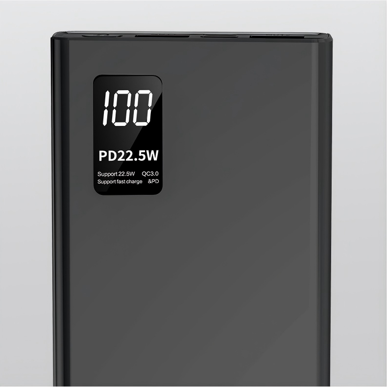 Power bank, ultra-thin design with a massive 20000mAh capacity, perfect as a gift or for customization gallery image