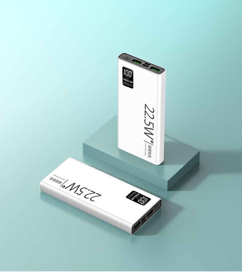 Power bank, ultra-thin design with a massive 20000mAh capacity, perfect as a gift or for customization gallery image