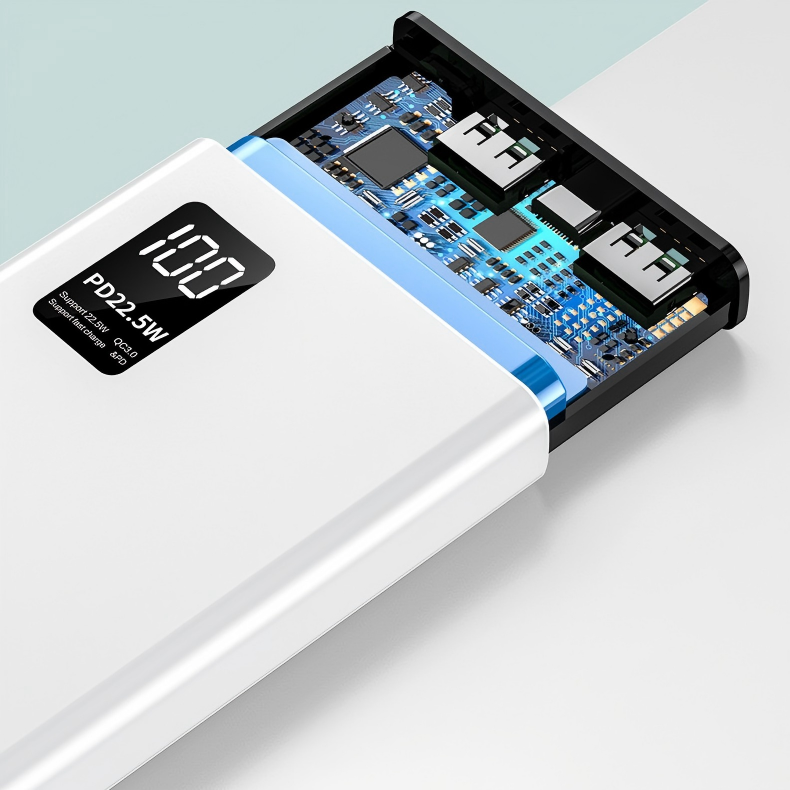 Power bank, ultra-thin design with a massive 20000mAh capacity, perfect as a gift or for customization gallery image