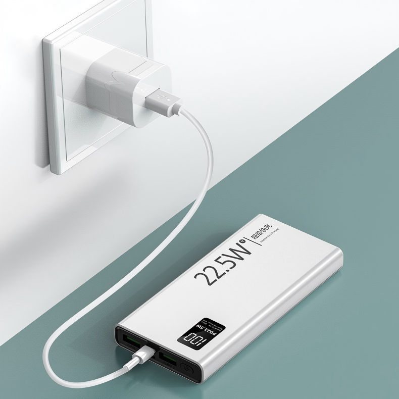 Power bank, ultra-thin design with a massive 20000mAh capacity, perfect as a gift or for customization gallery image