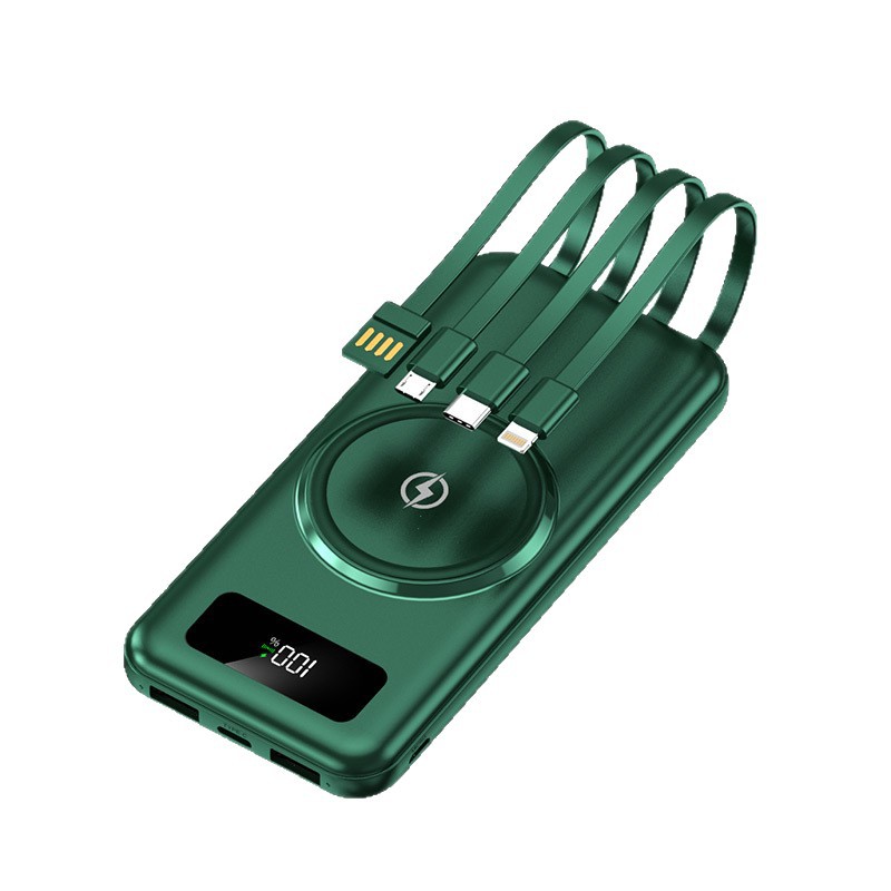 Quick Charge 20000mAh Portable Power Bank with Type-C Input LED Features 10W Output for Mobile Phones Fast Wireless Charger gallery image