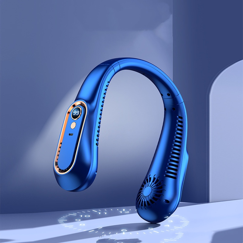 Wearable Mini Air Conditioner Outdoor Sport Cooling Neck Fan Rechargeable Portable Neck Fan gallery image