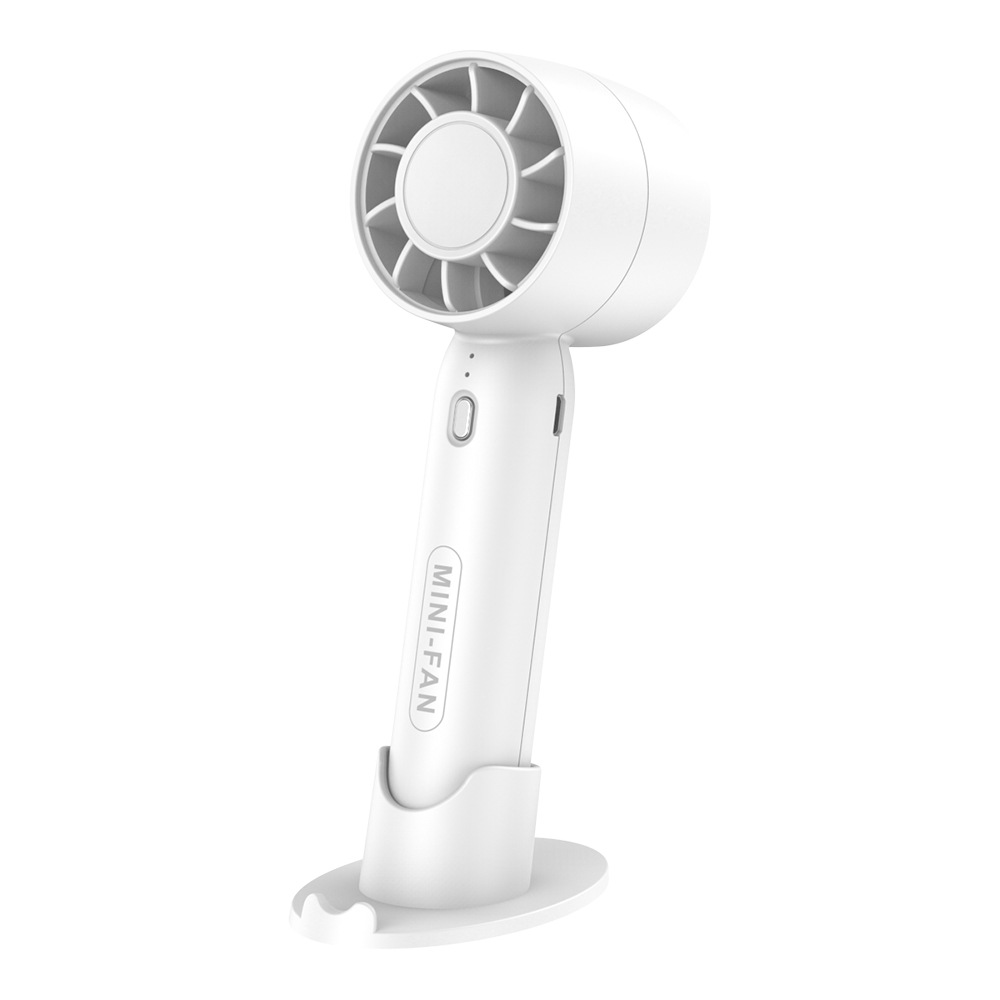 T-10 Portable Mini Handheld Fan with 3 Speeds Battery Rechargeable Chinese Mobile Phone Holder for Desktop Car & Hotel Use gallery image