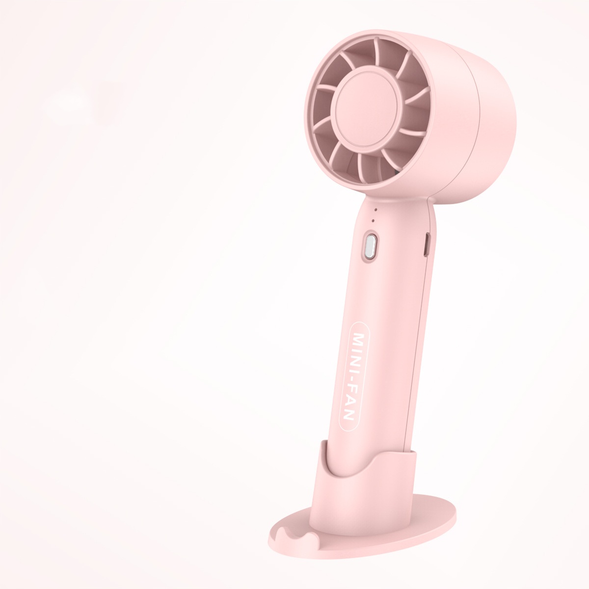 T-10 Portable Mini Handheld Fan with 3 Speeds Battery Rechargeable Chinese Mobile Phone Holder for Desktop Car & Hotel Use gallery image