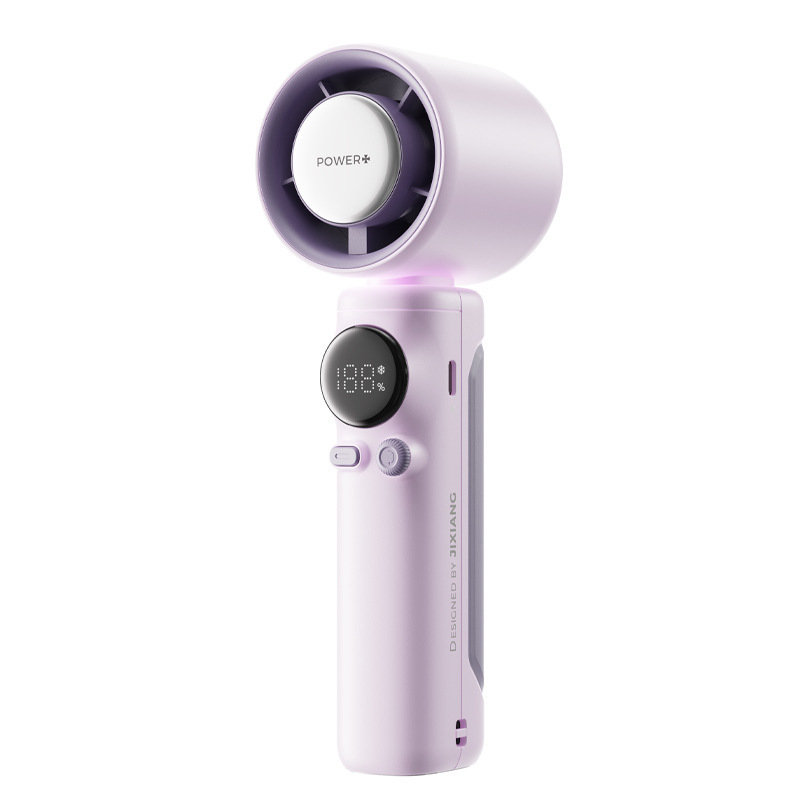 China Cute Portable Mini Electric Fan with 4000MAH Battery Foldable Bladeless Design for Household Car & Outdoor Use gallery image