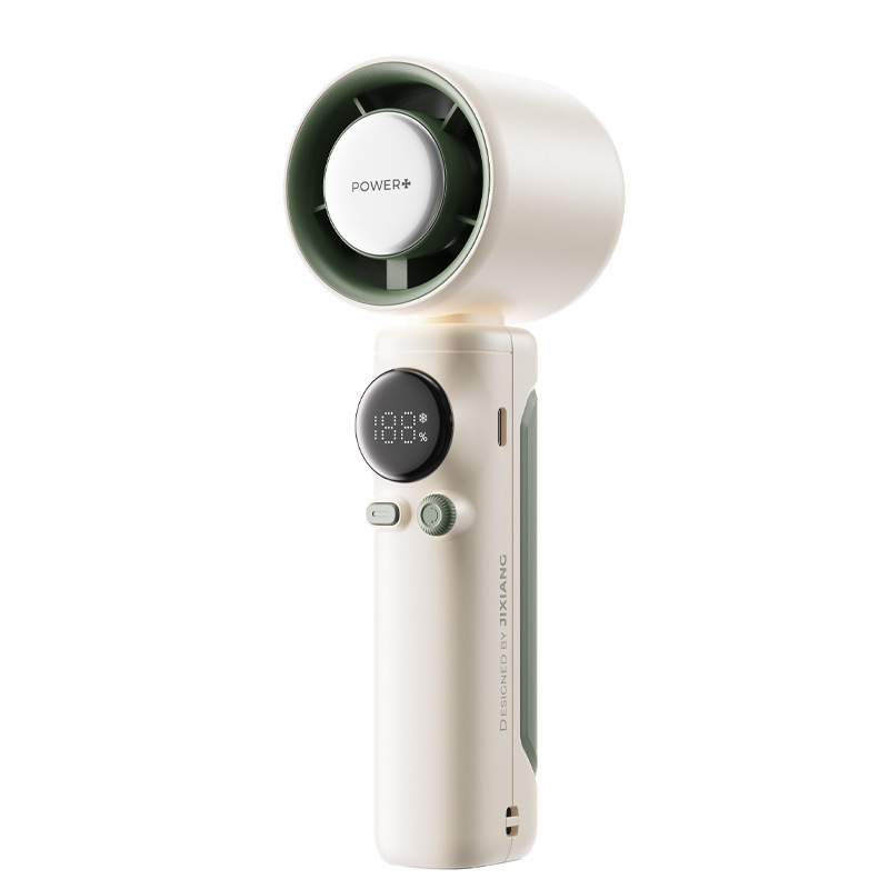 China Cute Portable Mini Electric Fan with 4000MAH Battery Foldable Bladeless Design for Household Car & Outdoor Use gallery image