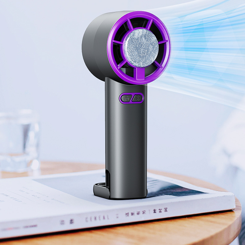 Refrigeration High Speed Cold Cooling Ice Compress Rechargeable Small Usb Portable Fan Adjustment High Speed Handheld Mini Fan gallery image