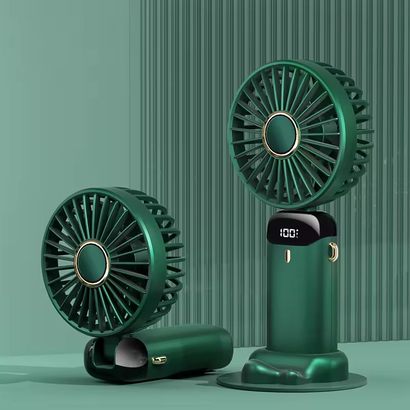 Rechargeable USB Handheld Portable Mini Fan with Foldable Cooling Fan 5 Speed for Students Car Office Desk Outdoor for Gift gallery image