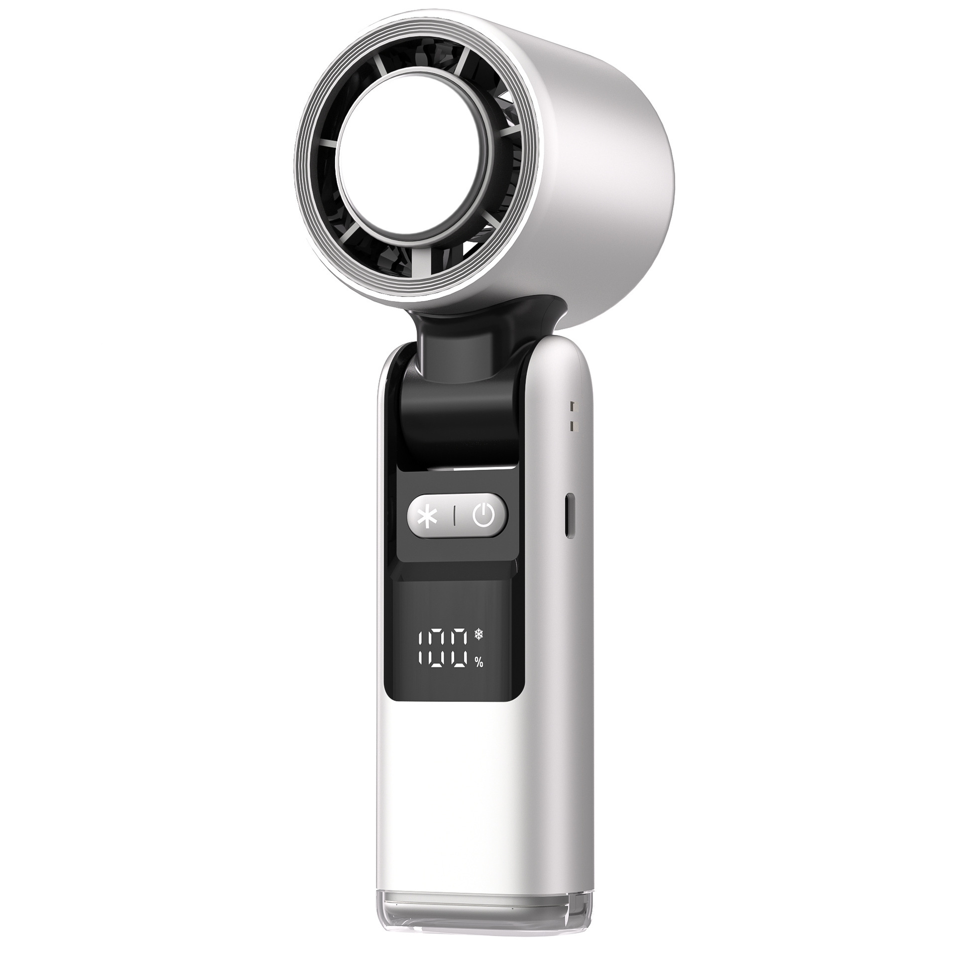 100-speed Portable Foldable Handheld Mini Fan with Cooling Function and Neck Strap gallery image