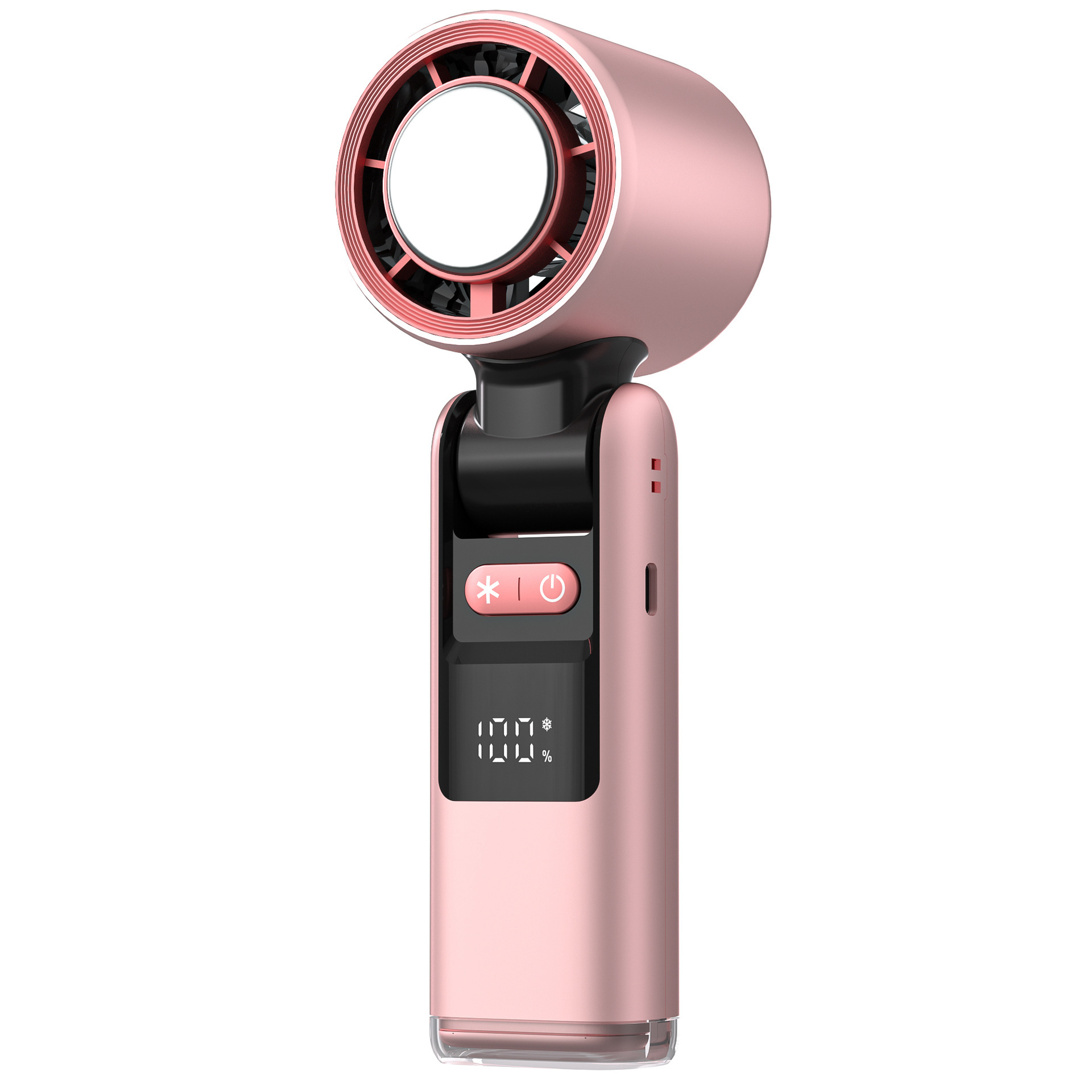 100-speed Portable Foldable Handheld Mini Fan with Cooling Function and Neck Strap gallery image
