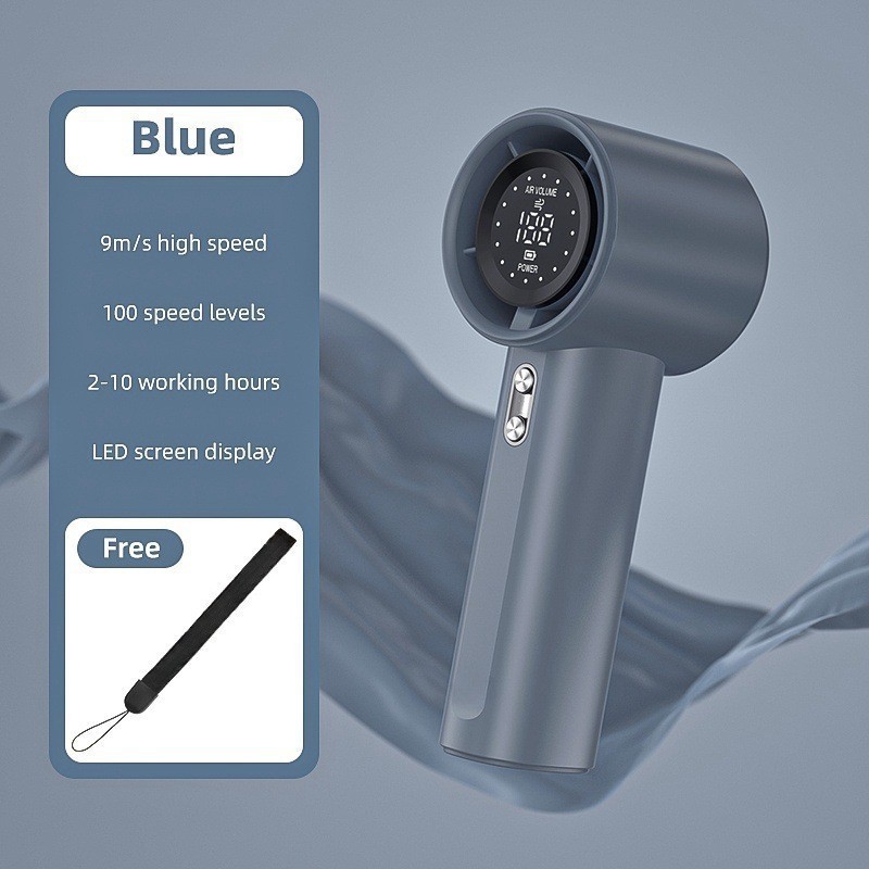 Wholesale Portable Handheld Mini Fan 100 Speed Gears USB Battery Powered Brushless Motor Custom Logo for Car Household Outdoor gallery image