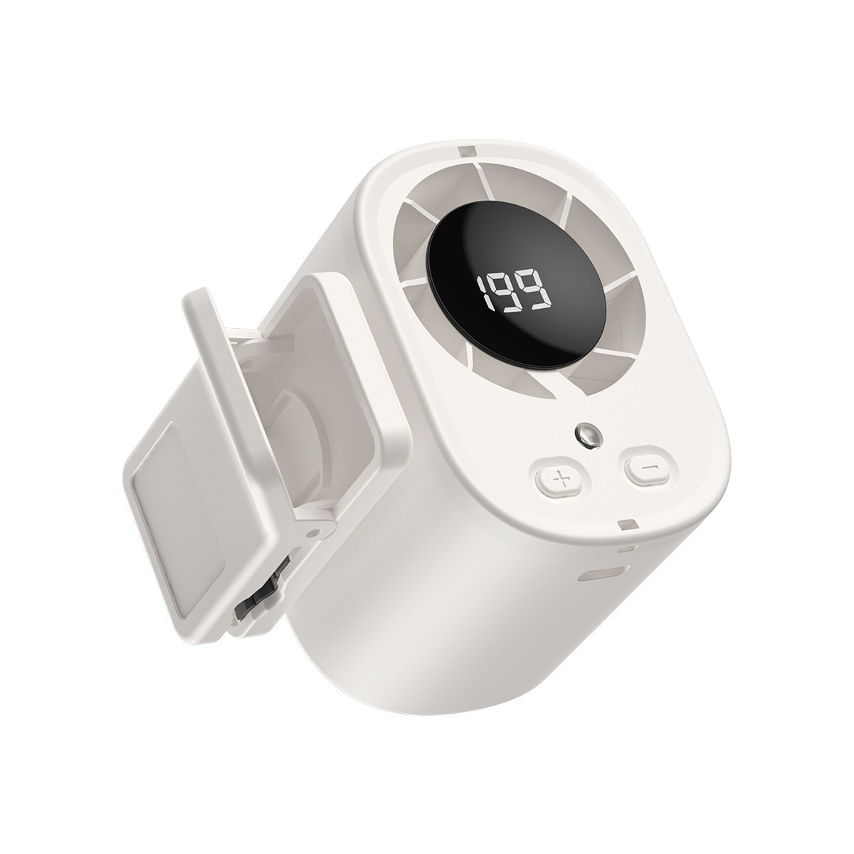 Summer 1200mAh 360 Rotation 25dB High Speed Wearable Portable Waist Clip Silent Mini Turbo Fan Household & Car Outdoor gallery image