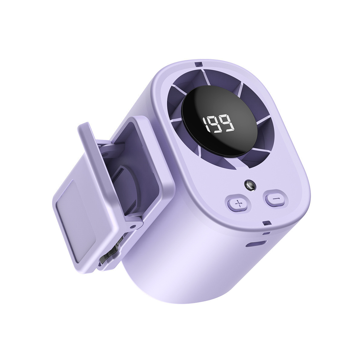 Summer 1200mAh 360 Rotation 25dB High Speed Wearable Portable Waist Clip Silent Mini Turbo Fan Household & Car Outdoor gallery image