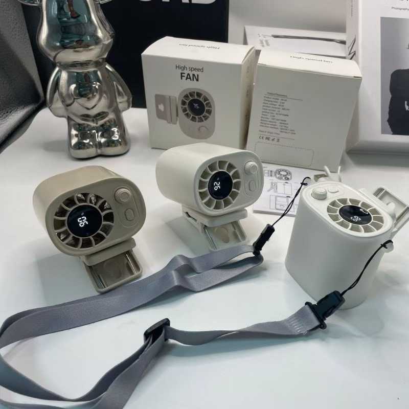 Summer 1200mAh 360 Rotation 25dB High Speed Wearable Portable Waist Clip Silent Mini Turbo Fan Household & Car Outdoor gallery image