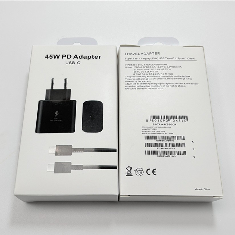 Original 45W PD Super Fast Charger Adapter, T4510 45W Travel Fast Charging Type-C Mobile Phone Charger for Samsung S22 Ultra gallery image