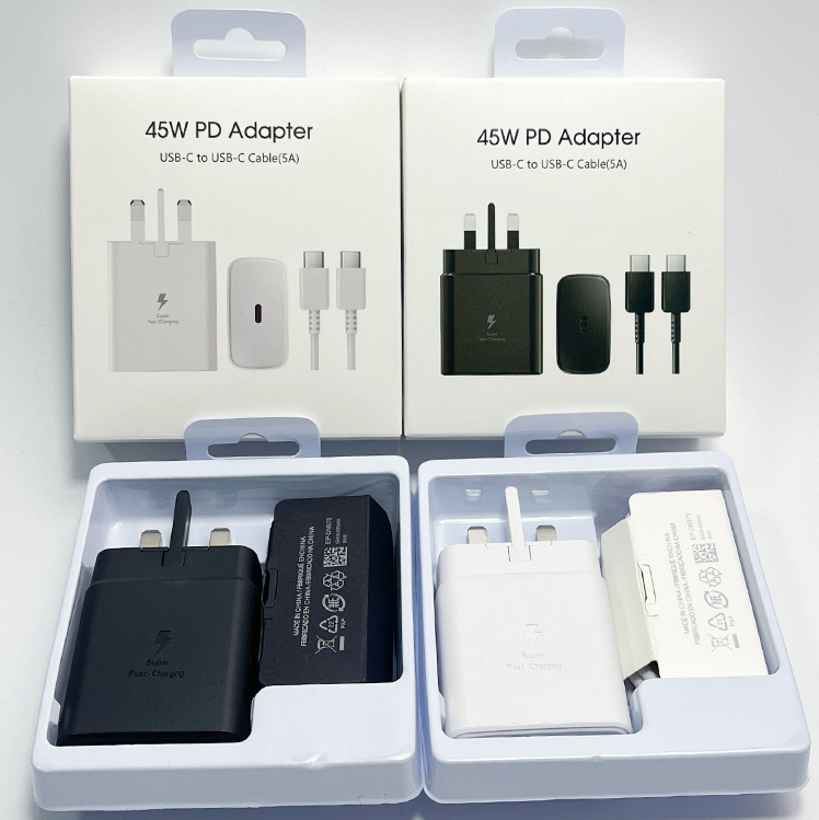 Original 45W PD Super Fast Charger Adapter, T4510 45W Travel Fast Charging Type-C Mobile Phone Charger for Samsung S22 Ultra gallery image