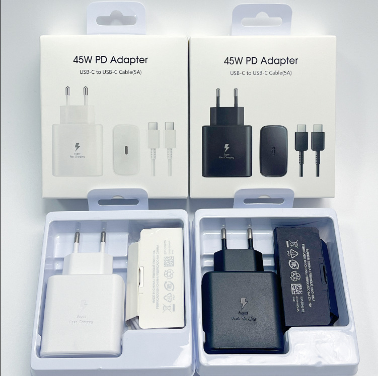 Original 45W PD Super Fast Charger Adapter, T4510 45W Travel Fast Charging Type-C Mobile Phone Charger for Samsung S22 Ultra gallery image