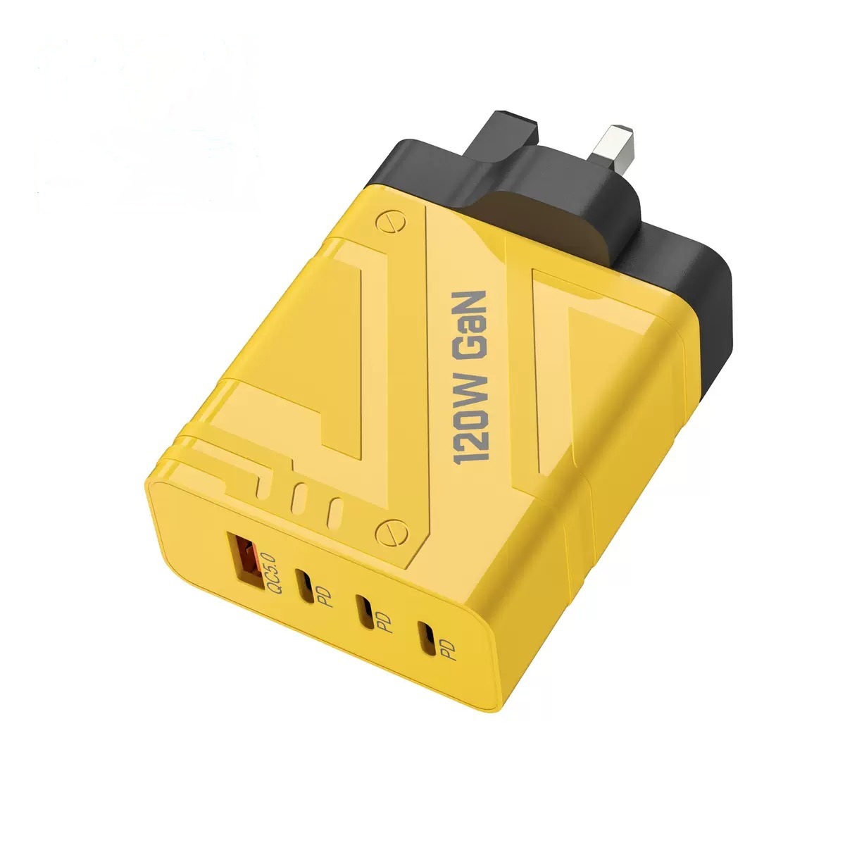 EU/US/UK Plug 120W 4 Ports USB Mobile Phone Fast Chargers 120W USB Type C QC3.0 Wall Charger Usb-c Travel Adapter gallery image