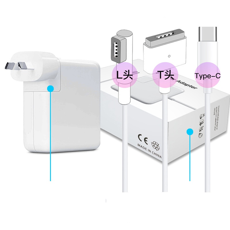 Retractable Wall Charger GaN 65W PD Fast USB C Charger with Retractable Type-C Cable for Phone 16 17 Laptop Tablet gallery image