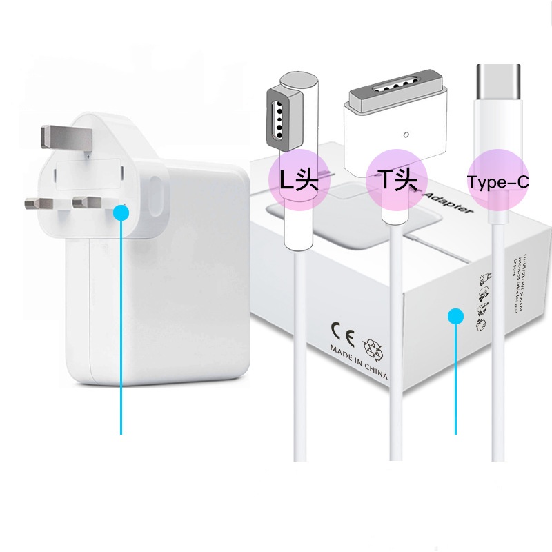 Retractable Wall Charger GaN 65W PD Fast USB C Charger with Retractable Type-C Cable for Phone 16 17 Laptop Tablet gallery image