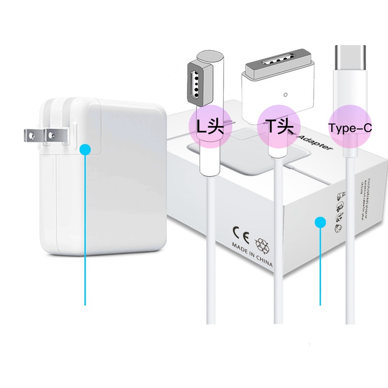 Retractable Wall Charger GaN 65W PD Fast USB C Charger with Retractable Type-C Cable for Phone 16 17 Laptop Tablet gallery image