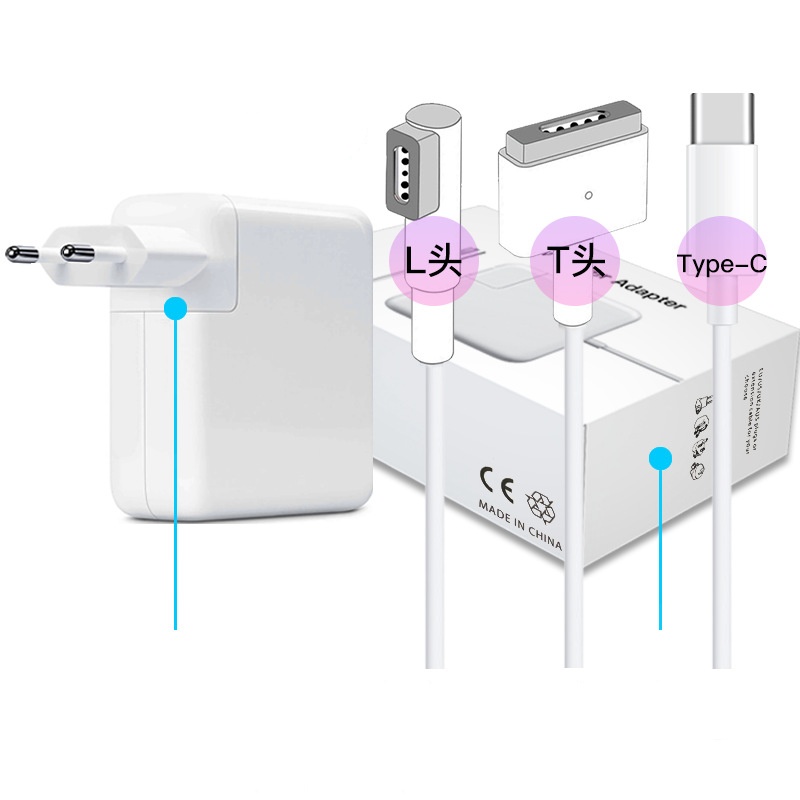 Retractable Wall Charger GaN 65W PD Fast USB C Charger with Retractable Type-C Cable for Phone 16 17 Laptop Tablet gallery image