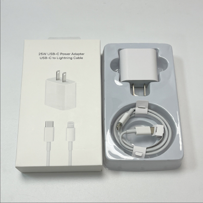 25W GaN Fast Charger Adapter UK Plug USB C & USB-A PPS 3.0 Compact High-Speed Dual Port Wall Charger for Phone Smart Earphone gallery image