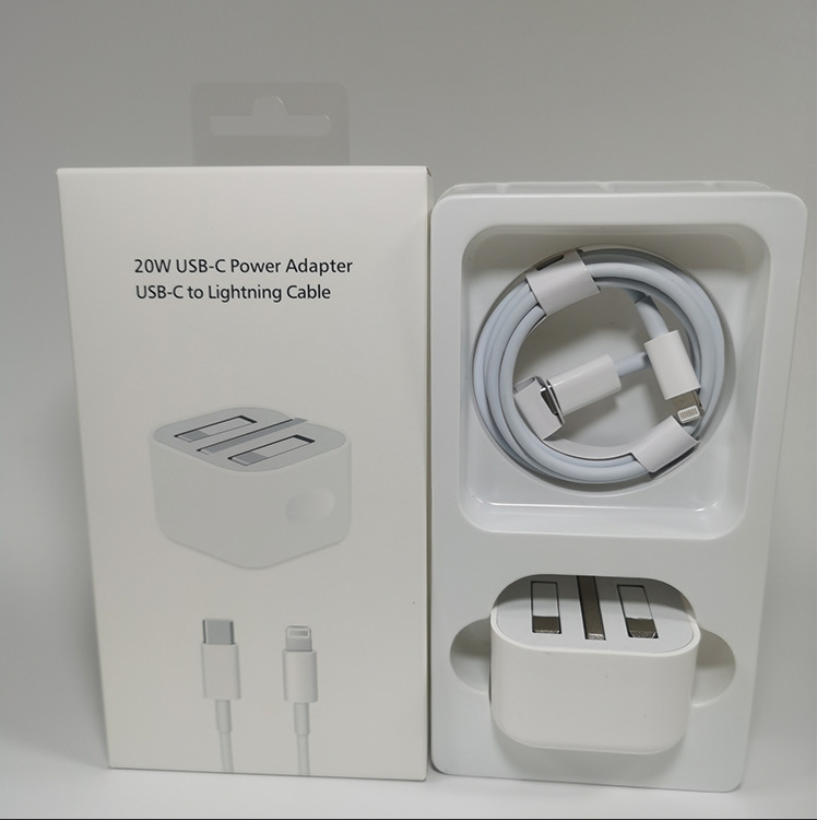 20W USB C Power Adapter for iPhone Fast Charging Cable Adapter with UK Plug Charger for Apple Devices gallery image
